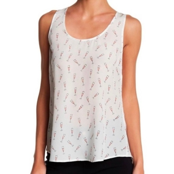 NWT Joie Rain Champagne Silk Tank Top in Porcelain White XS - Picture 1 of 8